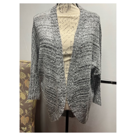 Material Girl Sequined Open Cardigan #X690416 - Picture 1 of 3